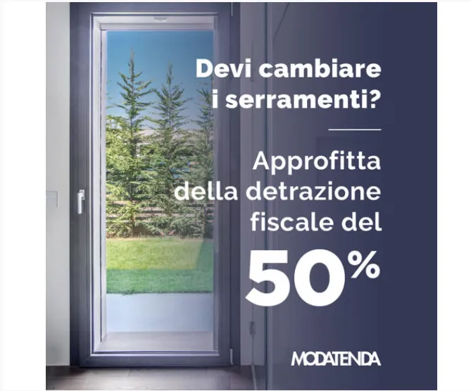 Sconti 50% su infissi